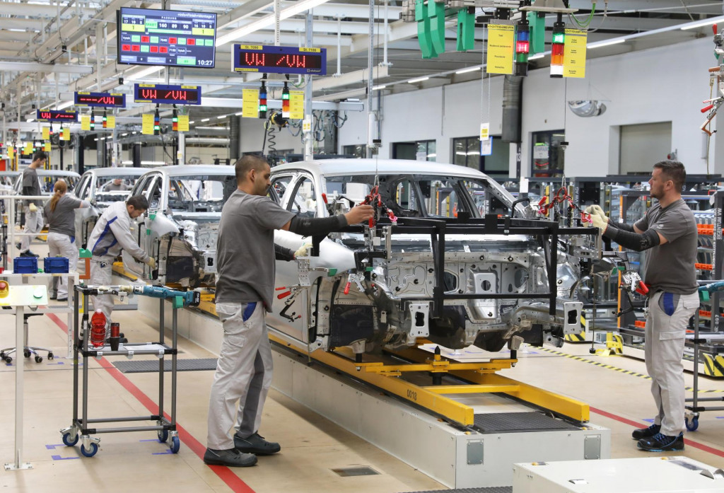 Bratislavský Volkswagen vyváža na americký trh významnú časť svojej produkcie. FOTO: HN/Peter Mayer