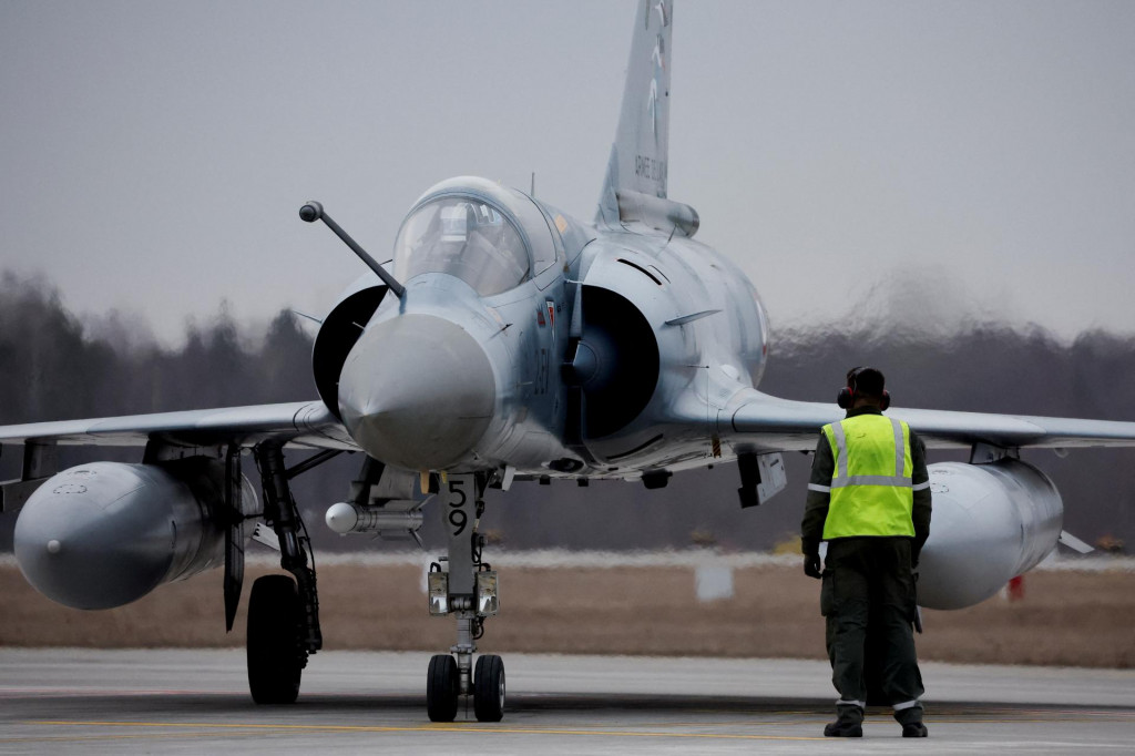 Stíhačka Mirage 2000 francúzskej výroby. FOTO: REUTERS