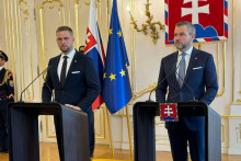 Minister zdravotníctva Kamil Šaško a prezident Peter Pellegrini. FOTO: HN/Akos Cséplö FOTO: Akos Cséplö
