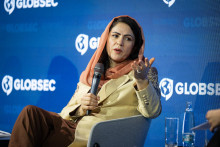 Fawzia Koofi je bývalá dlhoročná podpresedníčka afganského parlamentu. Dnes vedie ženské protitalibanské hnutie. FOTO: Globsec