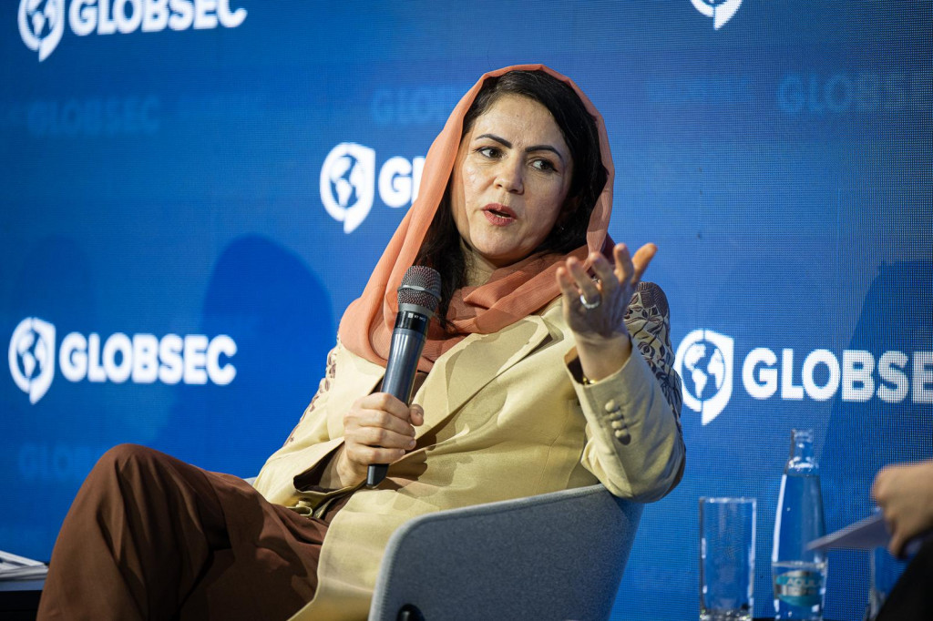 Fawzia Koofi je bývalá dlhoročná podpresedníčka afganského parlamentu. Dnes vedie ženské protitalibanské hnutie. FOTO: Globsec