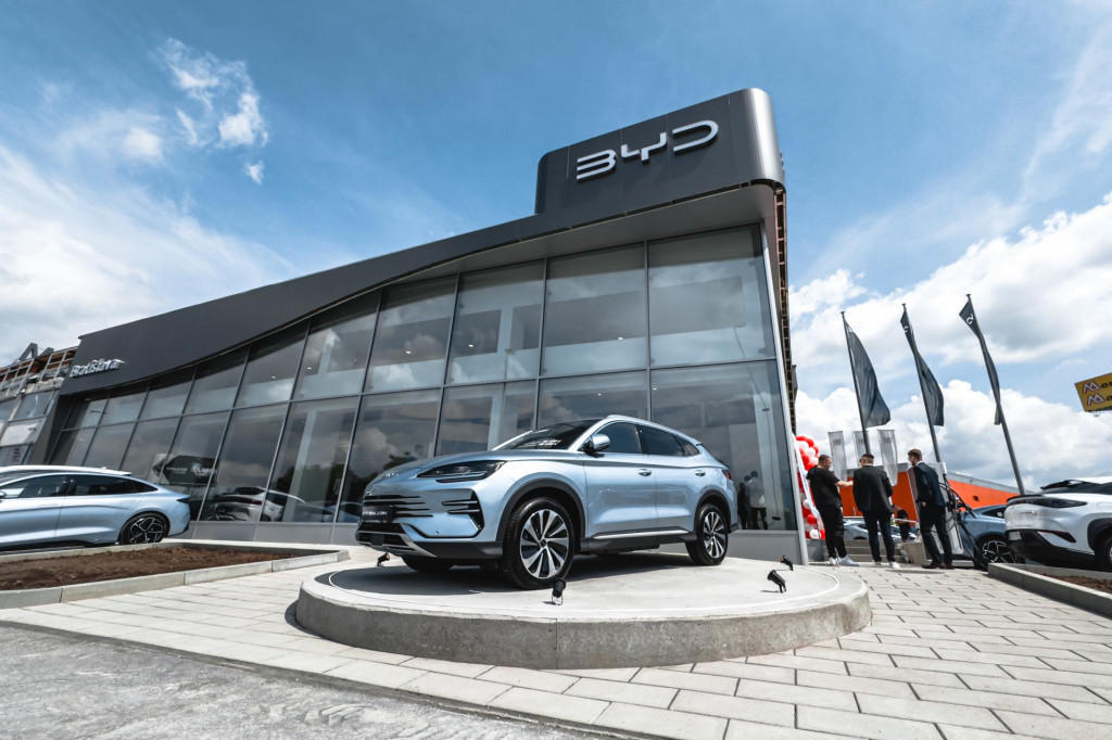 Novootvorený showroom BYD v Bratislave