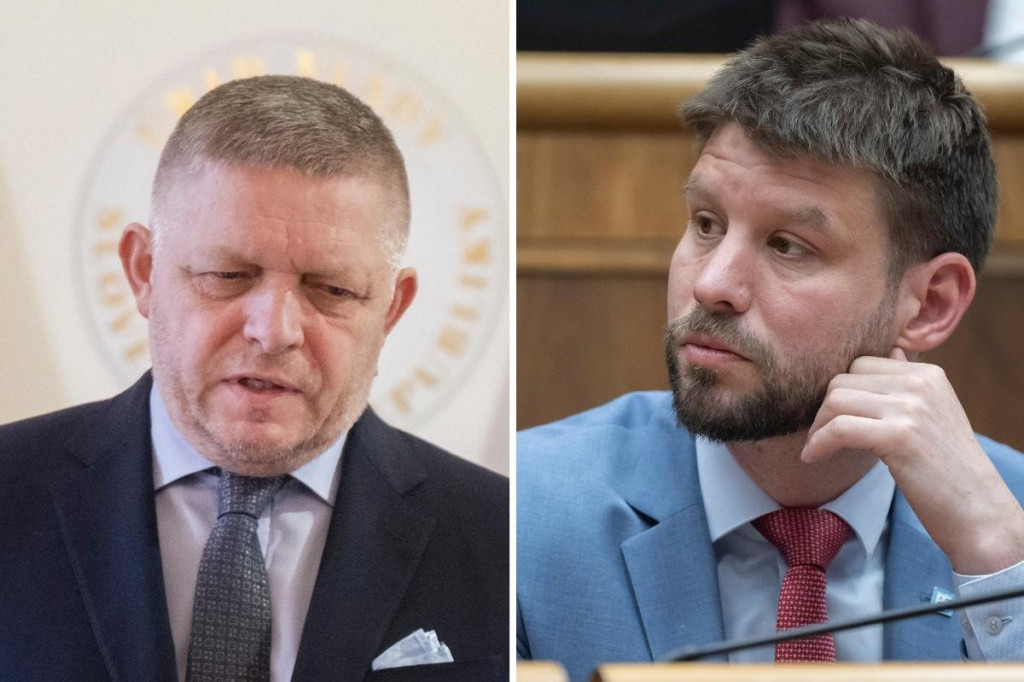 Robert Fico a Michal &Scaron;imečka FOTO: kol&aacute;ž HN