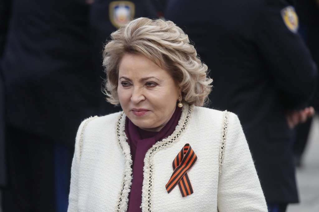 Predsedníčka ruskej Rady federácie a blízka spojenkyňa ruského prezidenta Vladimira Putina Valentina Matvijenková (9. mája 2019). FOTO: Reuters