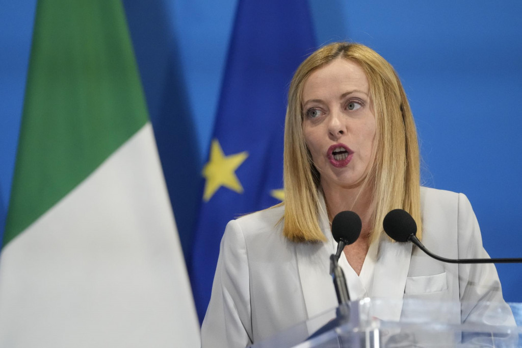 Talianska premiérka Giorgia Meloniová. FOTO: TASR/AP