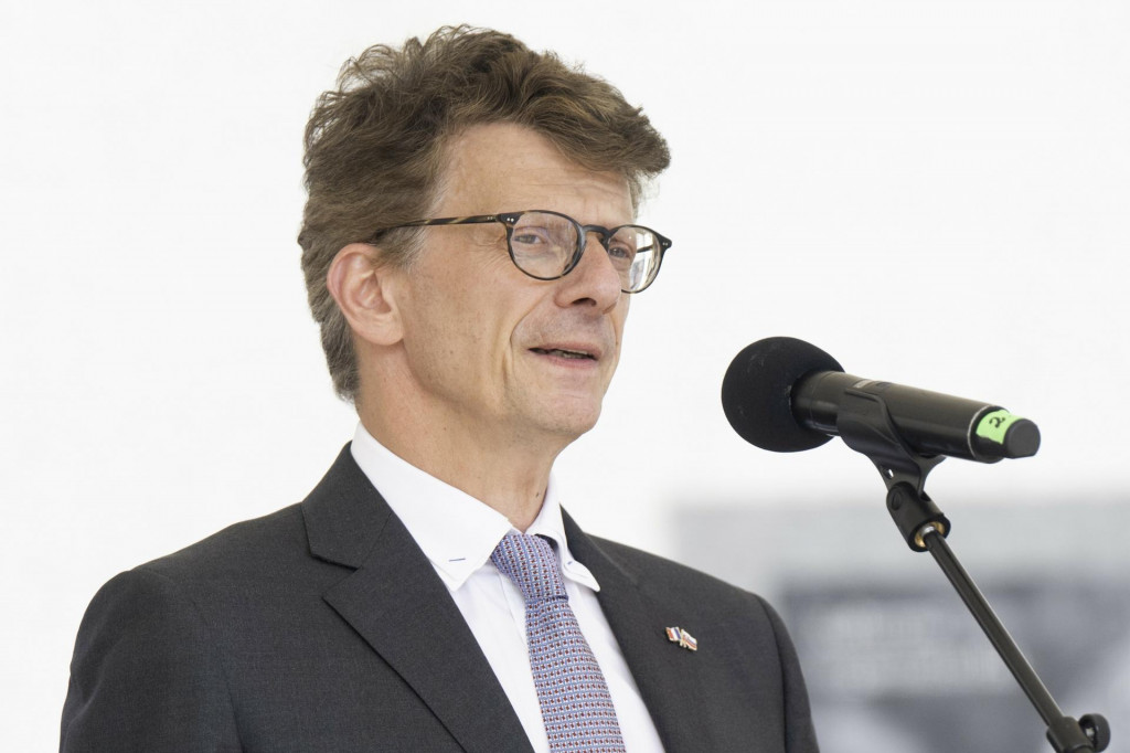 Na snímke francúzsky veľvyslanec na Slovensku Nicolas Suran. FOTO: TASR/Martin Baumann
