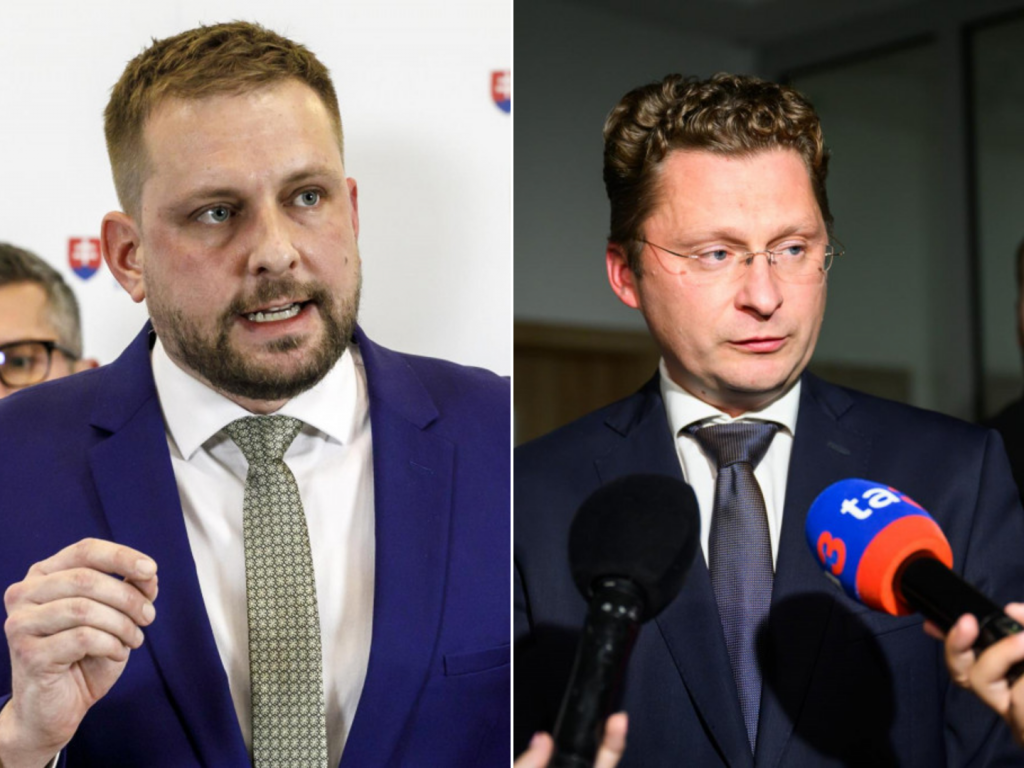 Minister zdravotníctva Kamil Šaško a predseda LOZ Peter Visolajský. FOTO: TASR