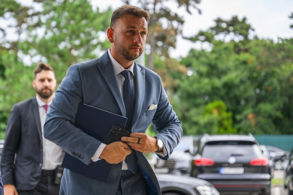 Na snímke minister vnútra Matúš Šutaj Eštok (Hlas-SD). FOTO: TASR/Jaroslav Novák
