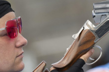 Slovenská reprezentantka v športovej streľbe Zuzana Rehák-Štefečeková. FOTO: TASR/Martin Baumann