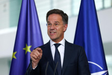 Generálny tajomník NATO Mark Rutte príspevok ocenil. FOTO: REUTERS