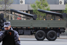 Prevoz ruských dronov Geraň. FOTO: Reuters