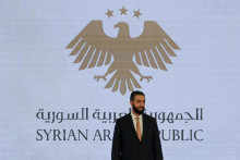 Sýrsky prezident Ahmed aš-Šaráa sa zúčastnil slávnostného podpisu memoranda o porozumení o investíciách v Sýrii. FOTO: Reuters