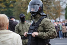 Polícia v Bielorusku. FOTO: Reuters