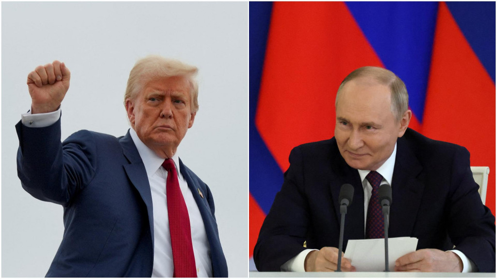 Donald Trump a Vladimir Putin. FOTO: Reuters