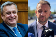 Andrej Danko a Matúš Šutaj Eštok. FOTO: TASR/J. Kotian, koláž HN