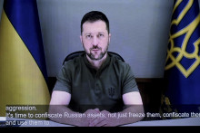 Ukrajinský prezident Volodymyr Zelenskyj. FOTO: TASR/AP