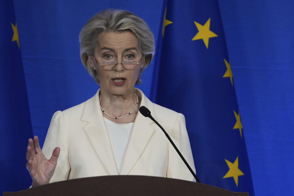 Predsedníčka Európskej komisie Ursula von der Leyenová. FOTO: TASR/AP