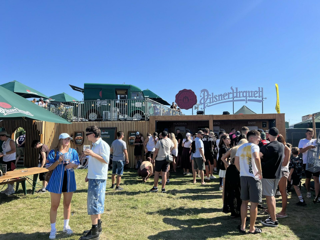 Z&oacute;na Pilsner Urquell na Grape 2025.