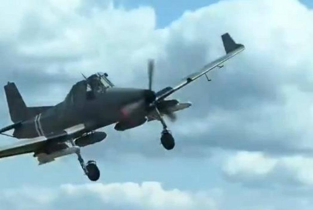 Upravené lietadlo Čmeliak. FOTO: X/Dárek pro Putina