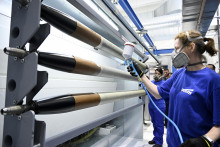 Ilustračná snímka z výrobne munície MSM Group v Novákoch. FOTO: TASR/Radovan Stoklasa