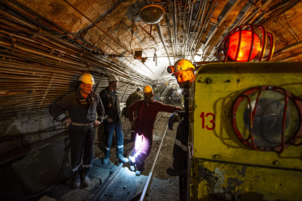Archívna snímka Hornonitrianskych baní Prievidza. FOTO: TASR/Michal Svítok