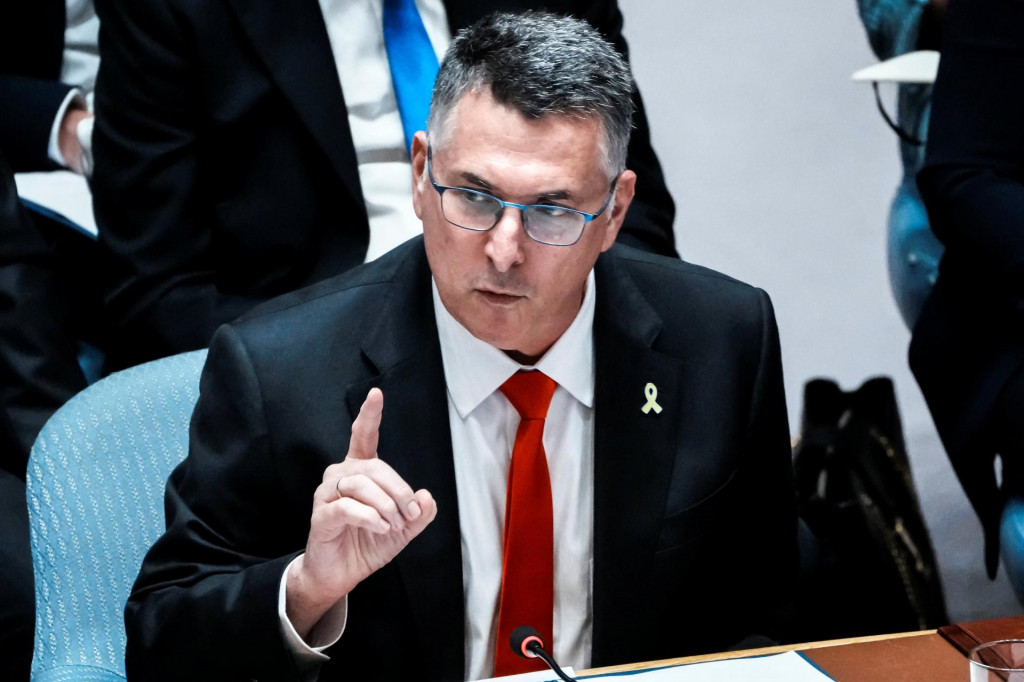 Izraelský minister zahraničných vecí Gideon Saar. FOTO: Reuters