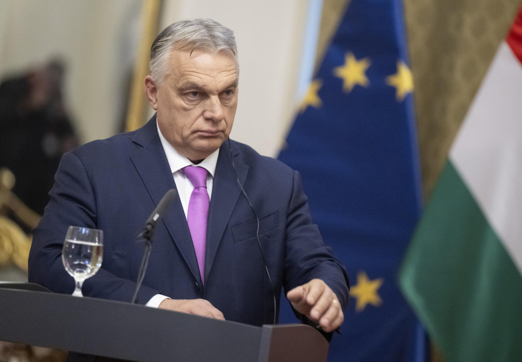 Na sn&iacute;mke maďarsk&yacute; premi&eacute;r Viktor Orb&aacute;n. FOTO: TASR/Martin Baumann