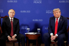 Prezident Ruska Vladimir Putin a prezident USA Donald Trump. FOTO: Reuters