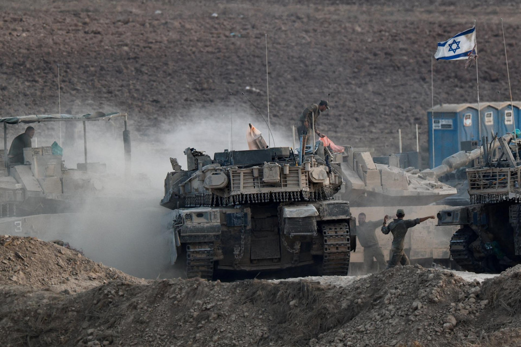 Izraelský tank. FOTO: Reuters