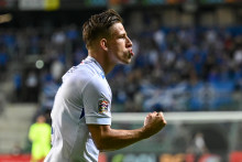 Slovenský stredopoliar Tomáš Suslov. FOTO: TASR/Veronika Mihaliková