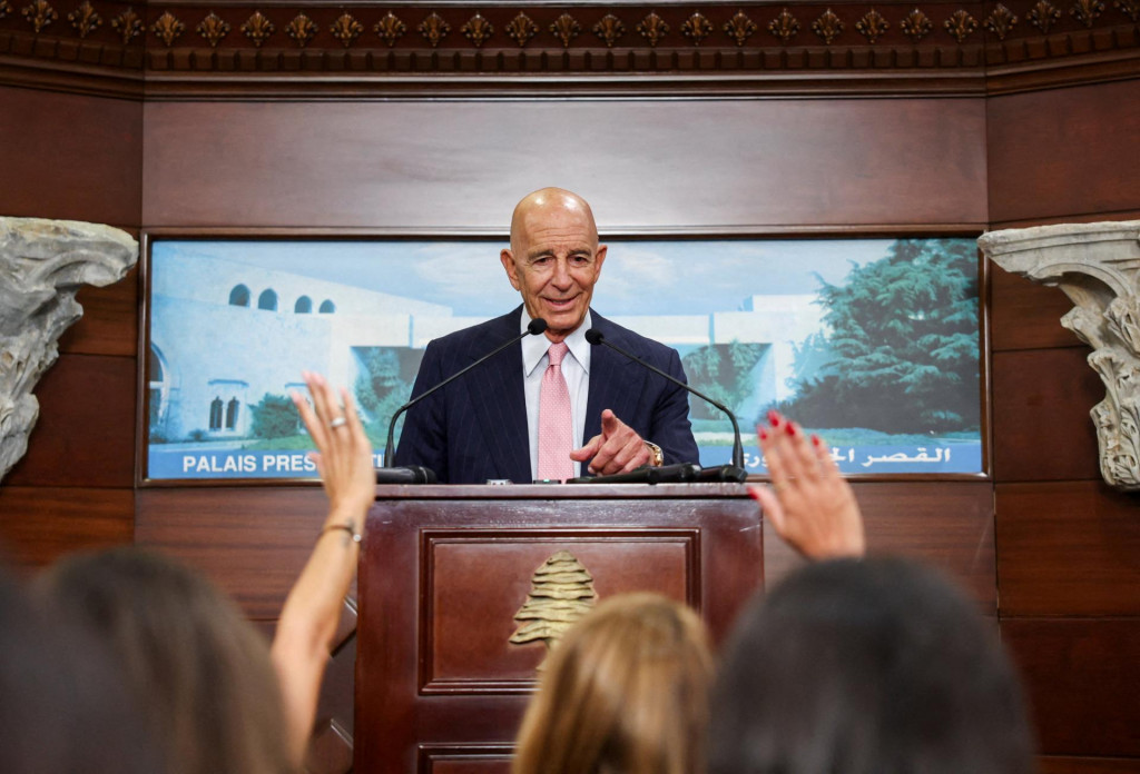 Osobitný americký vyslanec Thomas Barrack. FOTO: Reuters