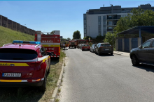 Požiar bytu v Bratislave. FOTO: TV Markíza