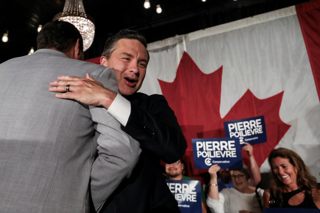 Líder kanadskej Konzervatívnej strany Pierre Poilievre. FOTO: REUTERS