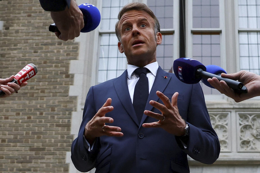 Francúzsky prezident Emmanuel Macron. FOTO: TASR/AP