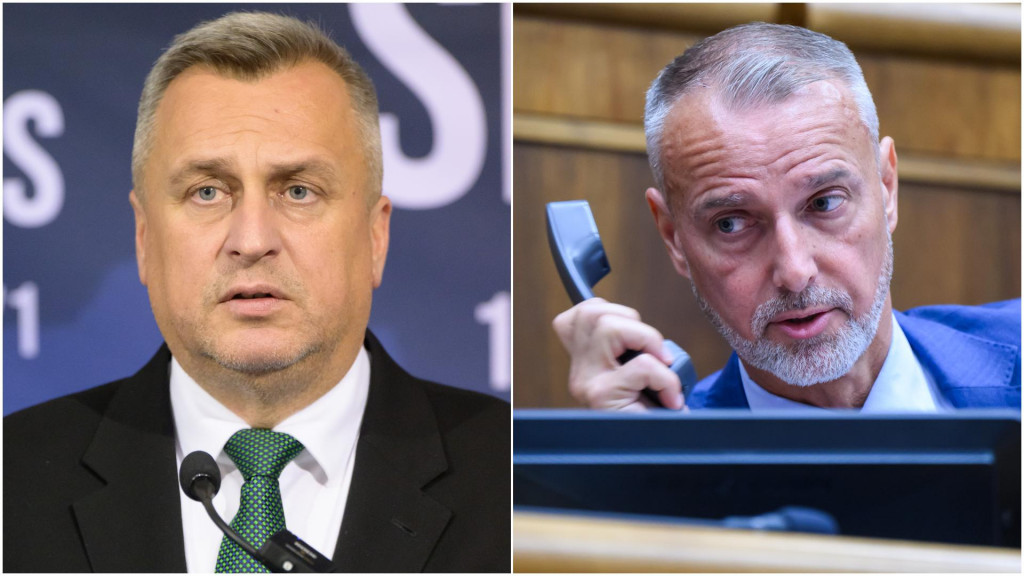 SNS pod vedením Andreja Danka sa nepozdávajú vyjadrenia politikov Hlasu vrátane Richarda Rašiho. FOTO: TASR/H. Mišovič, TASR/J. Novák