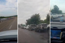 Situácia pred ruskými pumpami. FOTO: X/@GensekNato15656