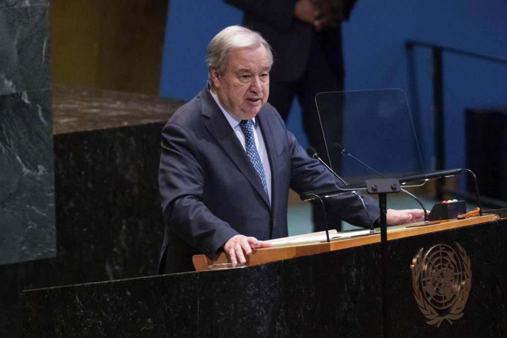 Generálny tajomník Organizácie Spojených národov António Guterres. FOTO: TASR/AP