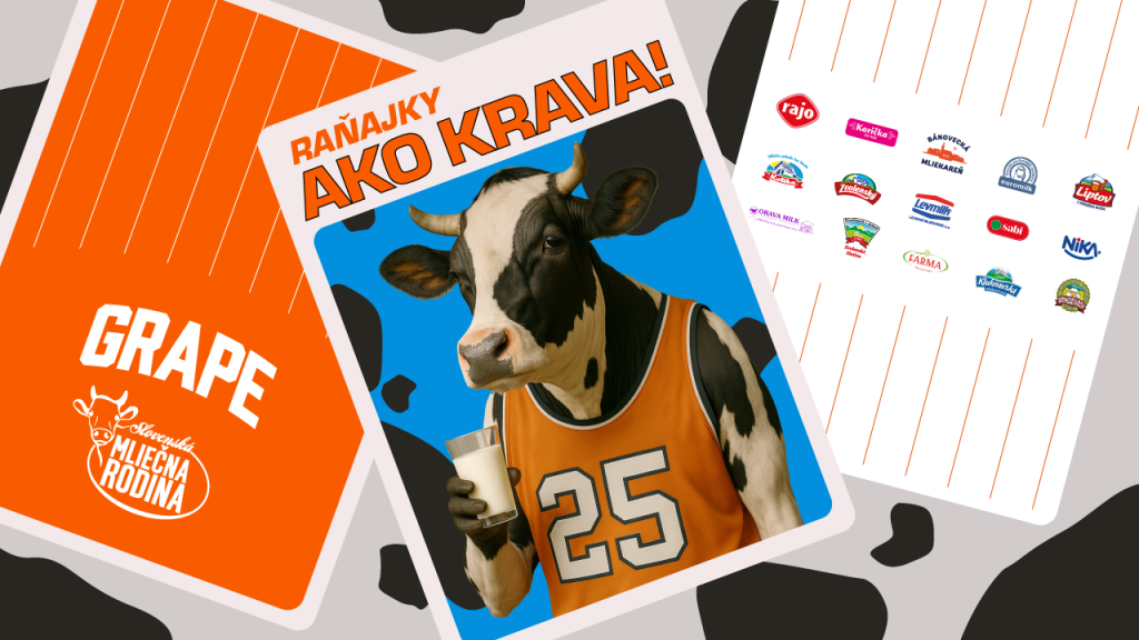 Raňajky ako krava! od Slovenskej mliečnej rodiny a agentúry JANDL.