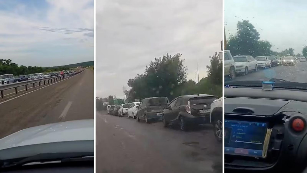 Situácia pred ruskými pumpami. FOTO: X/@GensekNato15656