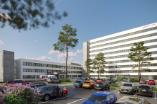 Vizualizácia komplexnej rekonštrukcie budovy lôžkového pavilónu Nemocnice AGEL Levice z Plánu obnovy. FOTO: AGEL Levice