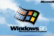 Štartovacia obrazovka systému Windows 95