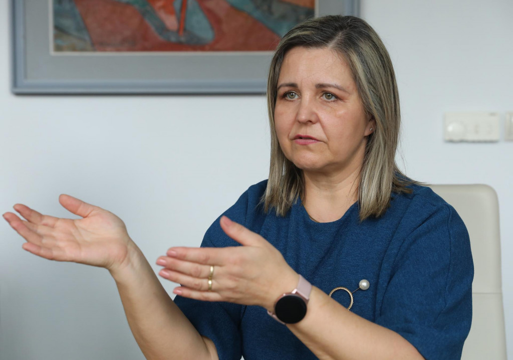 Erika Jurinová, predsedníčka Žilinského samosprávneho kraja. FOTO: HN/Peter Mayer