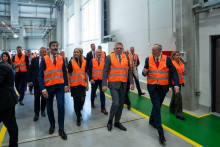 Robert Fico na slávnostnom otvorení nového závodu spoločnosti Hoval. FOTO: Úrad vlády