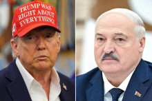 Donald Trump a Alexandr Lukašenko. FOTO: Reuters