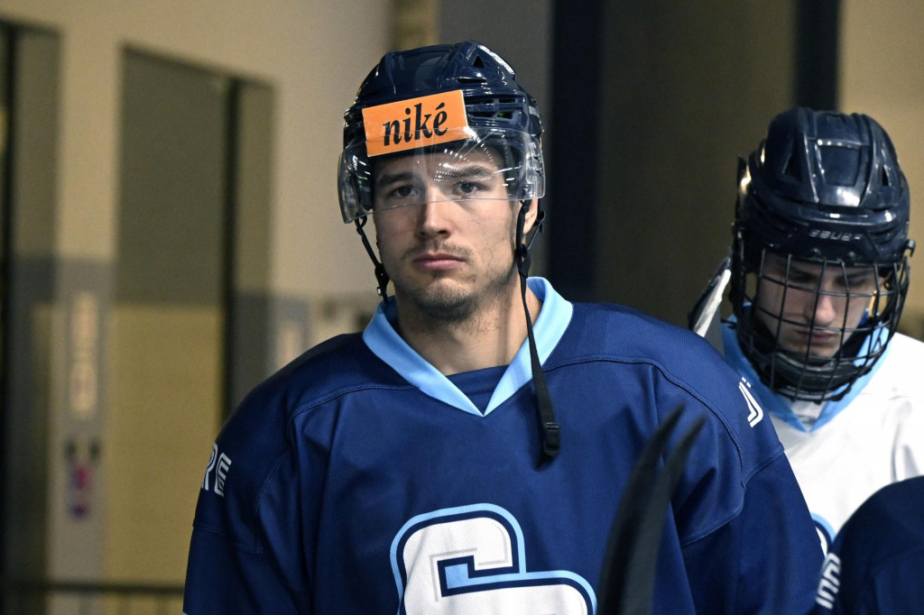 Kanonier Ryan Dmowski môže patriť medzi najvýraznejšie hráčske osobnosti blížiacej sa extraligovej sezóny. FOTO: TASR/P. Neubauer