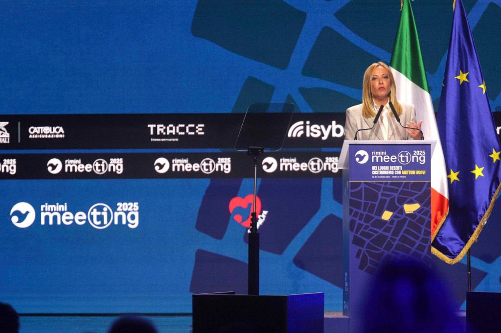 Talianska premiérka Giorgia Meloni. FOTO: TASR/AP