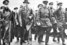 Genrál Ján Golian (úplne vľavo). FOTO: Archív TASR