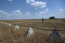 Ilustračná snímka zo Záporožskej oblasti neďaleko frontovej línie. FOTO: REUTERS
