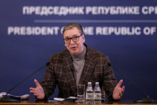 Srbský prezident Aleksandar Vučič. FOTO: Reuters