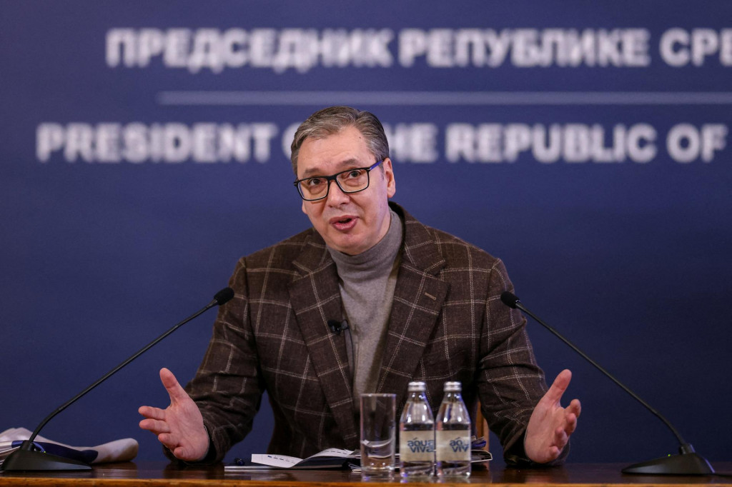 Srbský prezident Aleksandar Vučič. FOTO: Reuters
